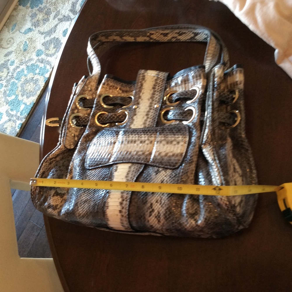 Jimmy Choo snake skin leather purse